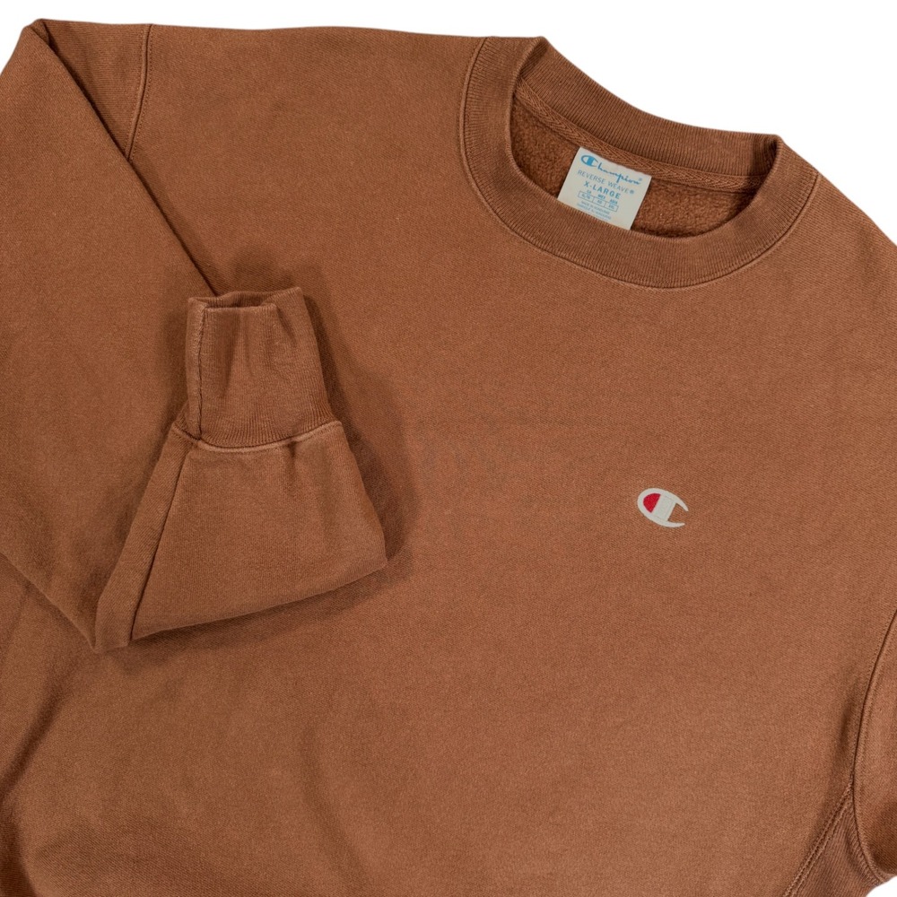 CHAMPION Reverse Weave Sweatshirt Unisex/Mens XL Brown Crewneck Vintage Inspired